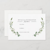 グリーンネリー ヴィン | 水彩情報カード エンクロージャーカード (正面/裏面)