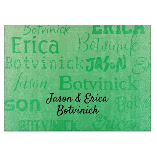 グリーンネームChalahボード カッティングボード (正面)