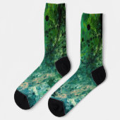 グリーンノイズ抽象芸術 ソックス (左)