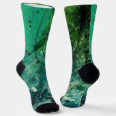 グリーンノイズ抽象芸術 ソックス (傾斜あり)