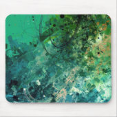 グリーンノイズ抽象芸術 マウスパッド (正面)