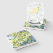 "グリーンノイズ"石コースター ストーンコースター (横)