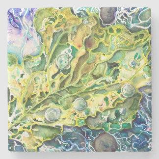 "グリーンノイズ"石コースター ストーンコースター