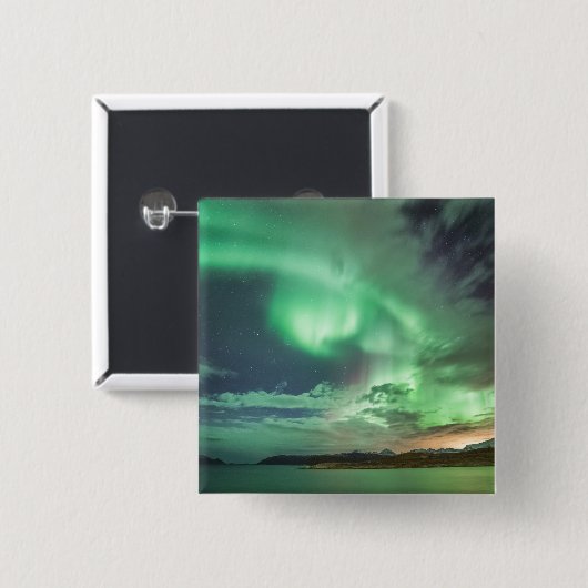 グリーンノーザンライト 缶バッジ (正面&裏面)