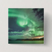 グリーンノーザンライト 缶バッジ (正面)