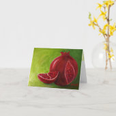 グリーンノートカードのLimor's Pomegranate カード (黄色い花)