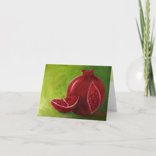 グリーンノートカードのLimor's Pomegranate カード (正面)