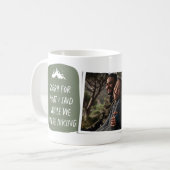 グリーンハイキングの写真をおもしろい申し訳ない コーヒーマグカップ (正面左)