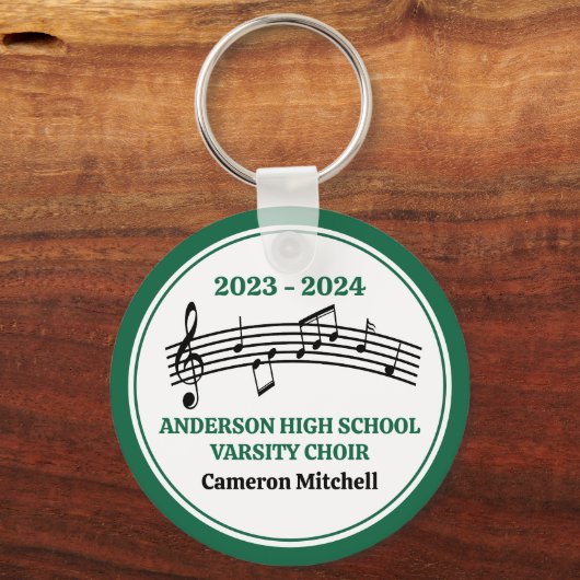 グリーンハイスクールパーソナライズされた合唱団 キーホルダー (正面)