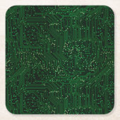 グリーンハイテクチップ技術 スクエアペーパーコースター (正面)