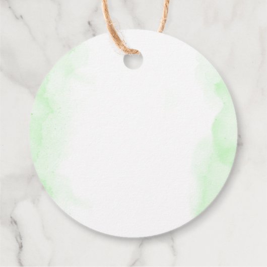 グリーンハイドランジア ピンクの花風船 ありがとう フェイバータグ (裏面)