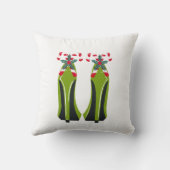 グリーンハイヒールとキャンディーキャン クッション (裏面)