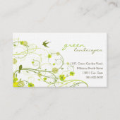 グリーンハイビスカススワローバードエレガントフローラガーデン 名刺 (正面)