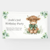 グリーンハイランドカウバースデーパーティー 横断幕 (横)