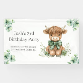 グリーンハイランドカウバースデーパーティー 横断幕