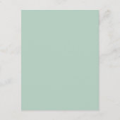 グリーンハウスウォーターカラーボタニカルゲスト情報 エンクロージャーカード (裏面)