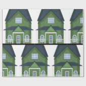 グリーンハウス住宅 ラッピングペーパー (フラット)