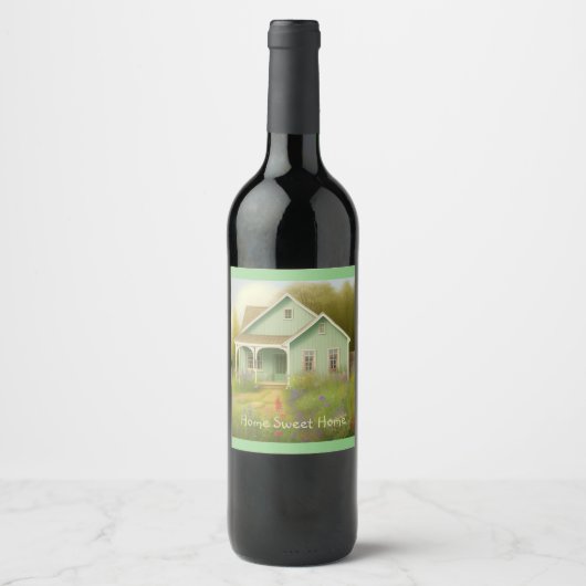 グリーンハウス引っ越し祝いパーティー ワインラベル (正面)