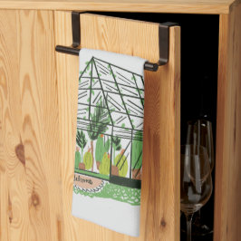 グリーンハウス植物園の美しいサボテンアートへようこそ キッチンタオル