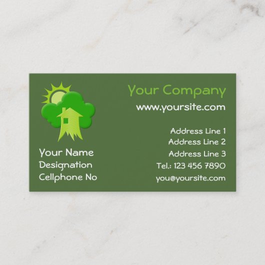 グリーンハウス 名刺 (正面)