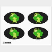 グリーンハウス 楕円形シール (シート)