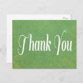 グリーンハガキ動揺してーに結婚感謝 ポストカード (正面/裏面)