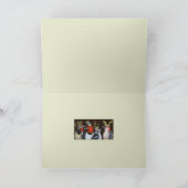 グリーンハットのナイトカードの上の木のペッカー カード (内部)