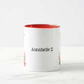 グリーンハットマグカップ付きクリスマスディアー マグカップ (中央)