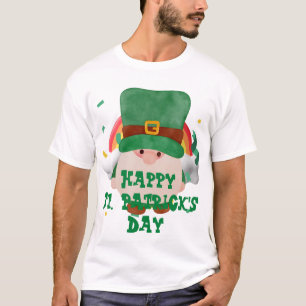 グリーンハットラッキーシャムロック聖パトリックの日 Tシャツ