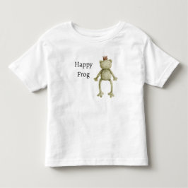 グリーンハッピーカエル トドラーTシャツ