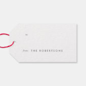 グリーンハッピーホリデーズクリスマスギフトタグ ギフトタグ (裏面横)