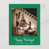 グリーンハッピーホリデーズフォトポストカード ポストカード (正面)