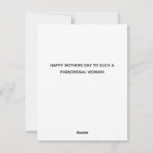 グリーンハッピーマザーズデイカード シーズンカード (裏面)