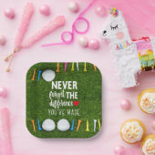 グリーンハッピーリタイアメント紙のティー付きゴルフボール ペーパープレート (パーティー)