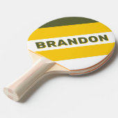 グリーンハニーノスタルジックはっきりしたなストライプ名前の 卓球ラケット (正面アングル)