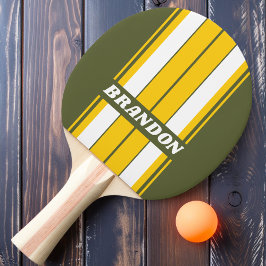 グリーンハニーノスタルジックストライプなボード名 卓球ラケット