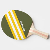 グリーンハニーノスタルジックストライプな名前 卓球ラケット (横)