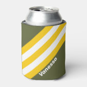 グリーンハニーノスタルジックストライプな名前 缶クーラー (缶正面)