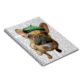 グリーンハフランスのット付きブラウンブルドッグ2 ノートブック (右側)