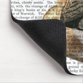 グリーンハフランスのット付きブラウンブルドッグ2 マウスパッド (コーナー)