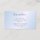 グリーンハミングバードピンクさくらんぼブロッサム 名刺 (裏面)