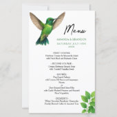 グリーンハミングバードリーフ縁どボタ結婚ン (正面)