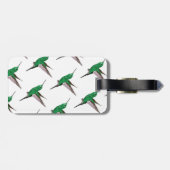 グリーンハミングバード ラゲッジタグ (裏面横)