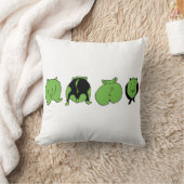 グリーンハムスターお尻 クッション (ブランケット)