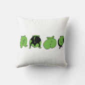 グリーンハムスターお尻 クッション (裏面)