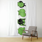 グリーンハムスターお尻 タペストリー (インサイチュ)