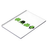 グリーンハムスターお尻 ノートブック (左側)