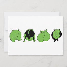 グリーンハムスターお尻 招待状