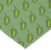 グリーンハラペーノホットスパイシーペッパー料理食品 テーブルクロス (アングル)