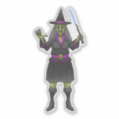 グリーンハロウィンウィッチ シール (正面)